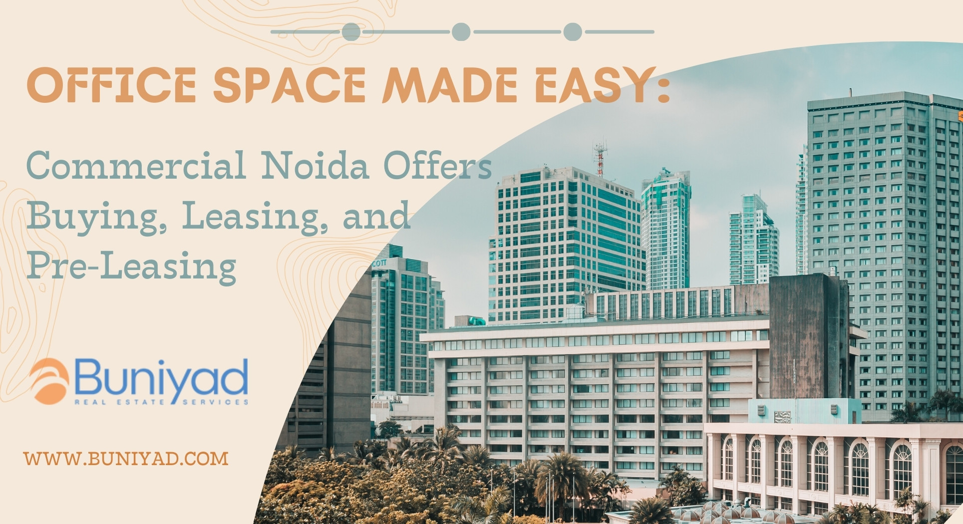 Investing in office space in Noida is brilliant business work for companies looking to establish a long-term business.